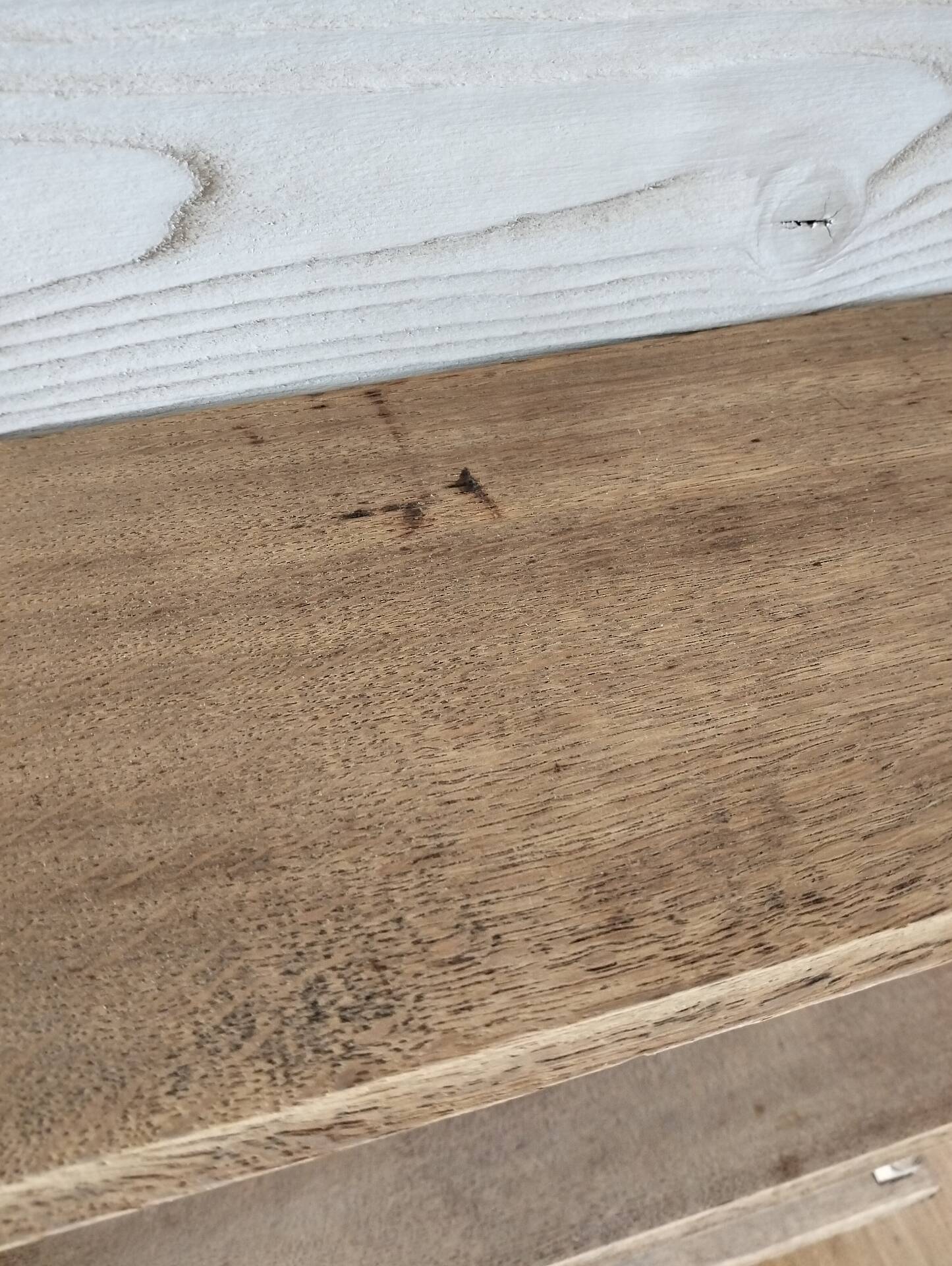 Wooden wall shelf
