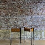 Pair of mid-century modern bedside tables