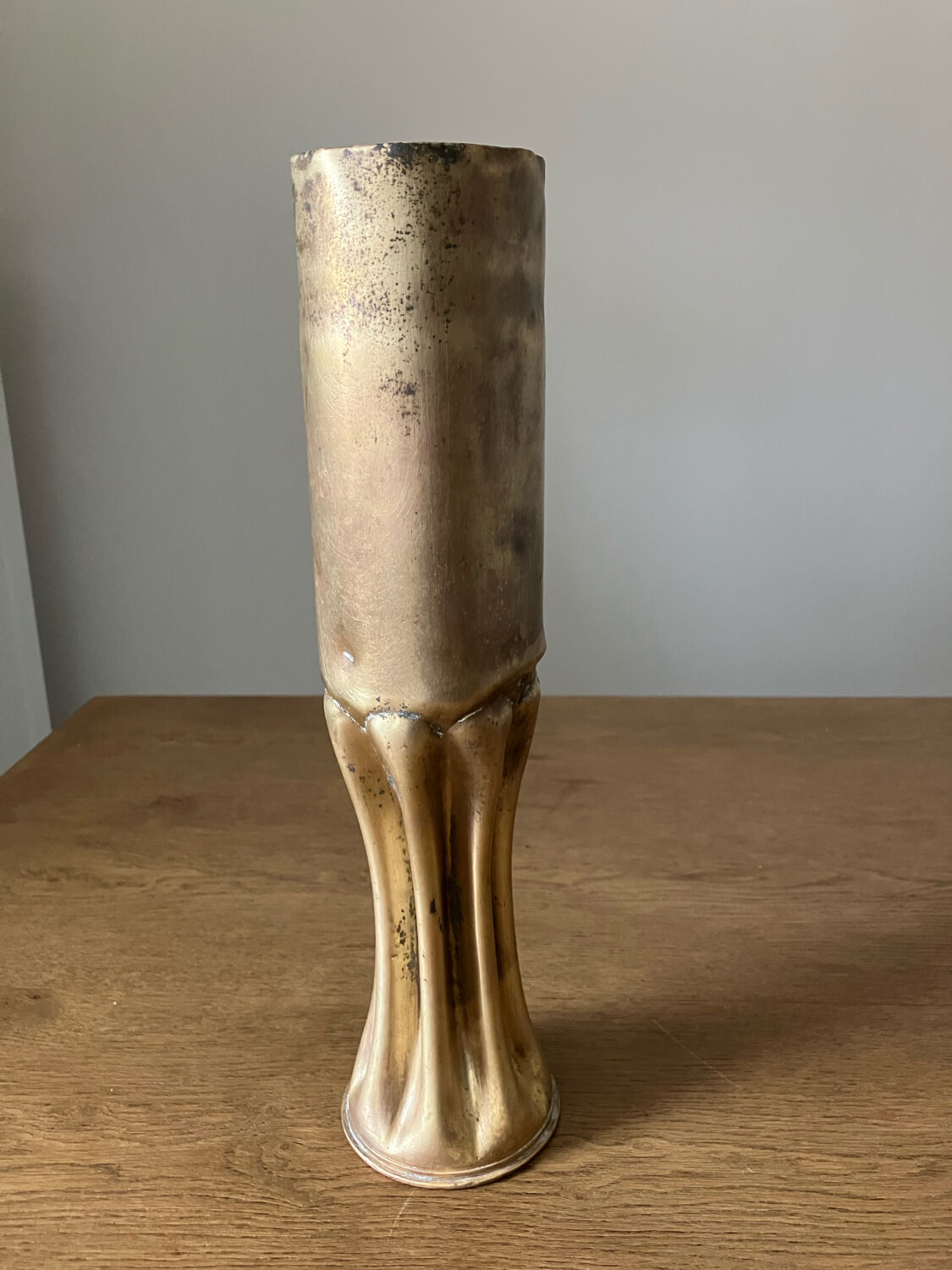Shell casing vase