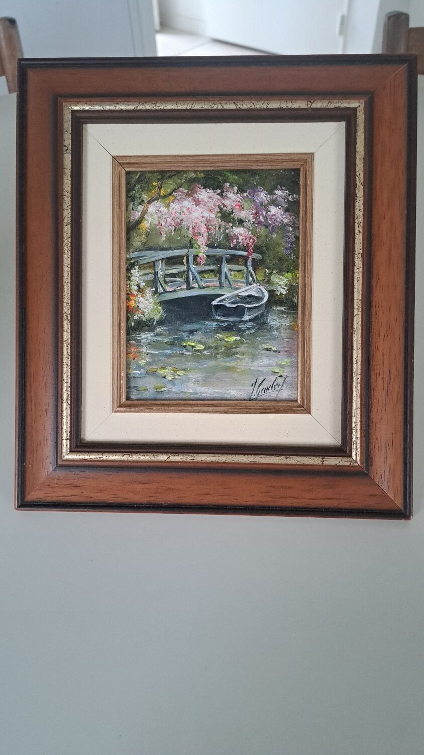 "Monet's Garden" painting by James Gaubert