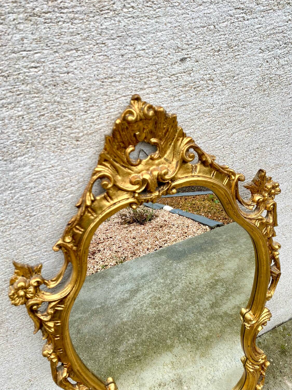 Baroque wooden mirror from the period