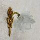 Glass paste flower applique