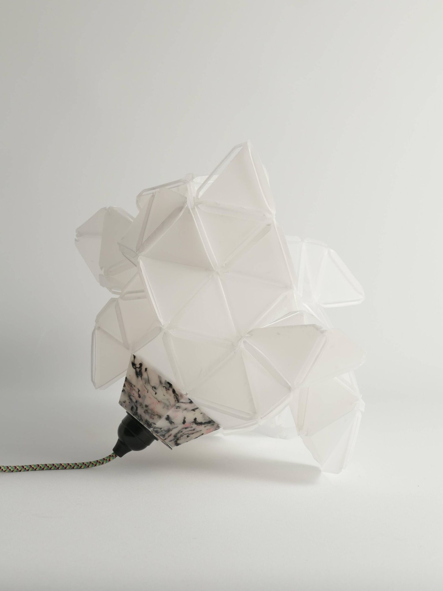 Labyrinth, Hazy, Artisan Table Lamp Light Sculpture, By Republiken