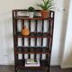 Dark brown rattan library