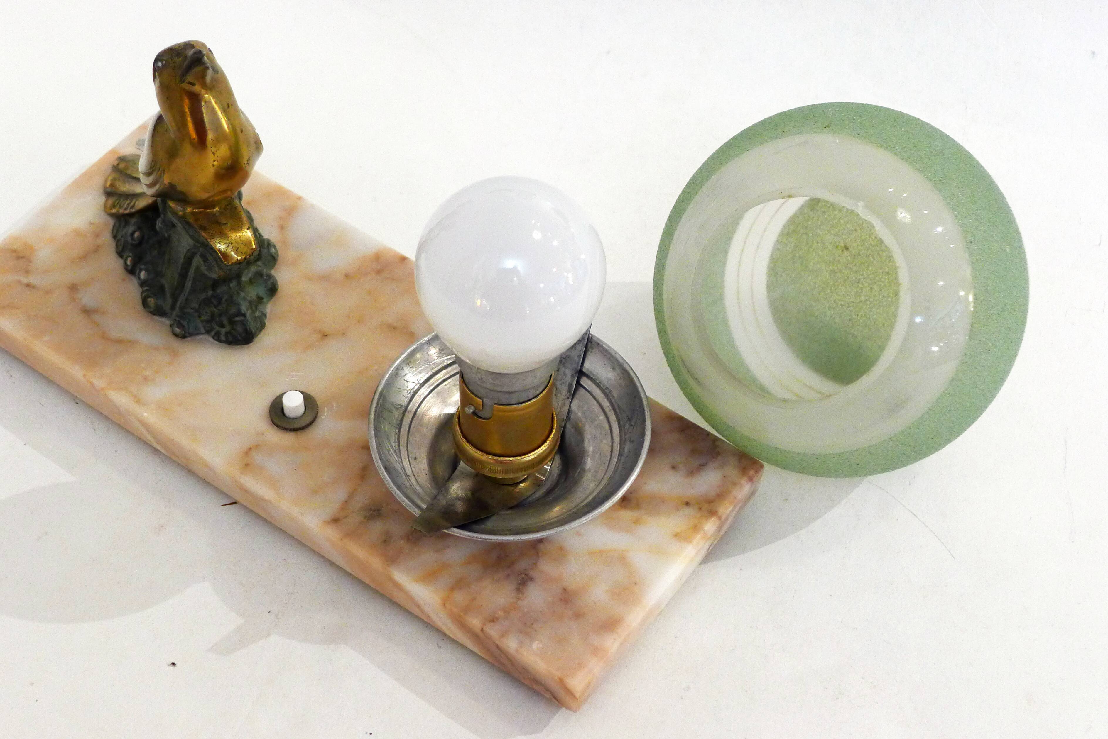 Art Deco night light lamp