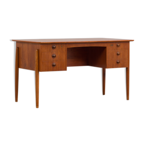 Bureau exécutif en teck avec 6