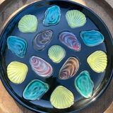 Oyster service in earthenware Elchinger 50