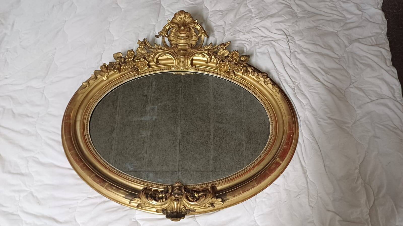 Miroir ovale Napoléon III