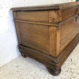 17th century chest in molded oak