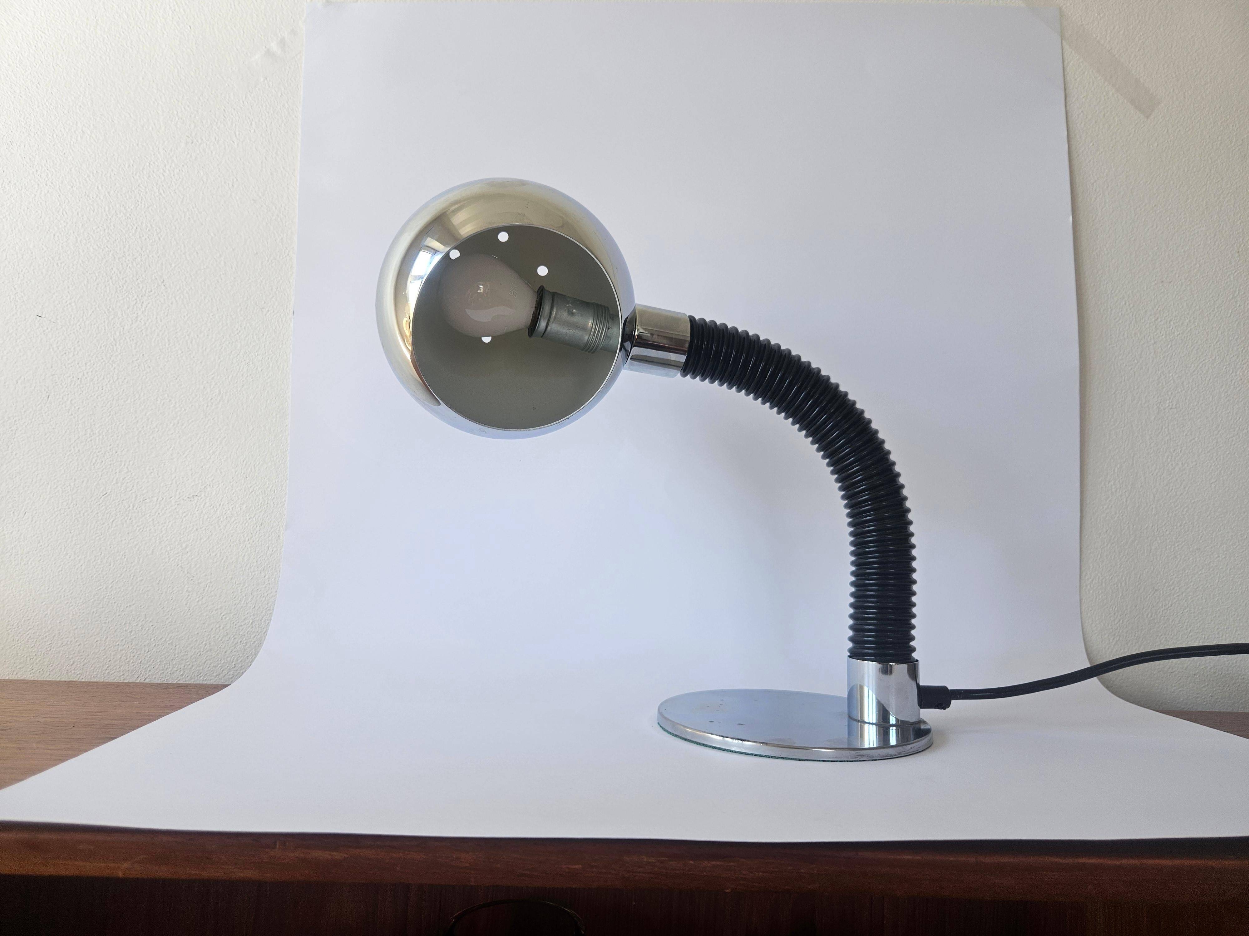 Midcentury Table Lamp Targetti Sankey, Space Age, Italy, 1970s
