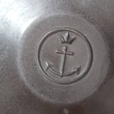 Vintage ceramic - "Granite" series Upsala-Ekeby 1959 - Gray bowl with relief decoration