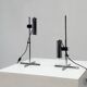 Ensemble de deux lampes de table en chrome par Targetti