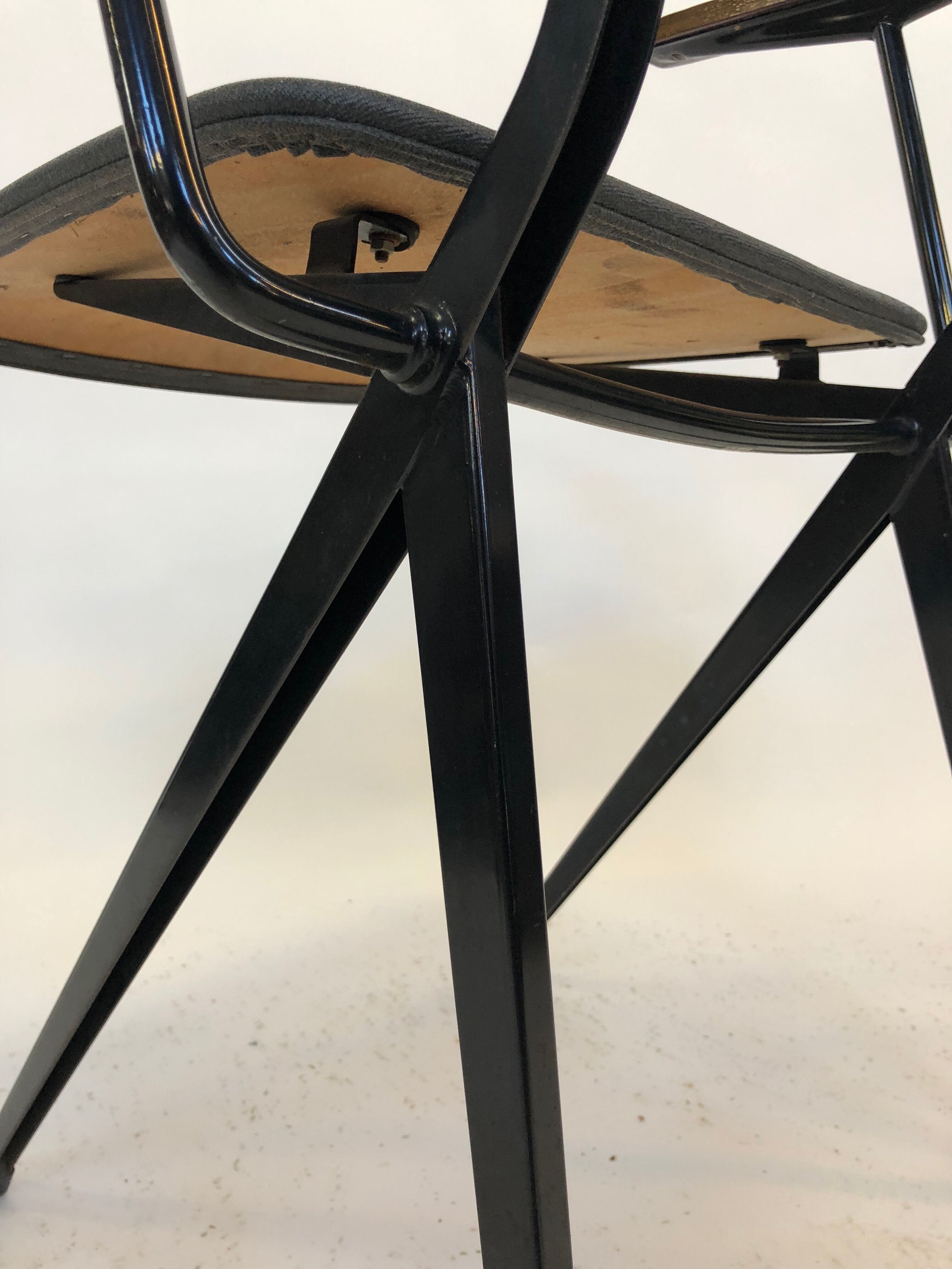 Armrest upholstery in skai industrial chair Marko Holland