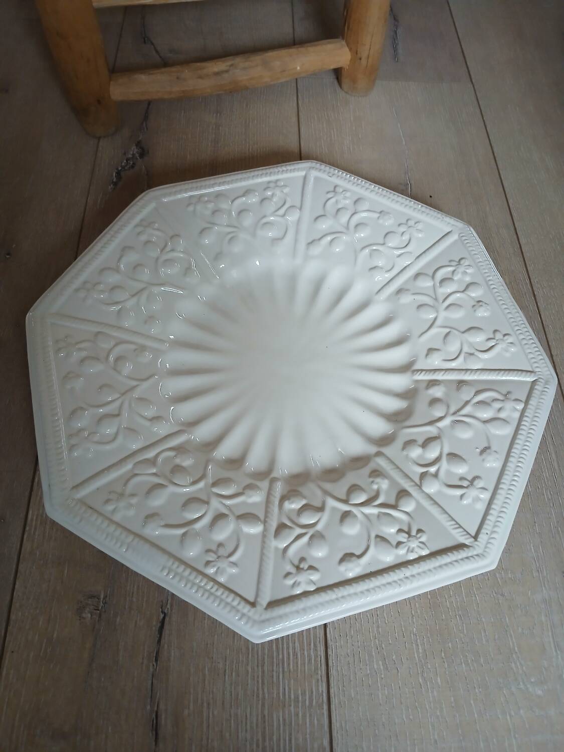 Large antique ceramic dish