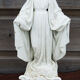 Ancienne statuette de la vierge au serpent en biscuit