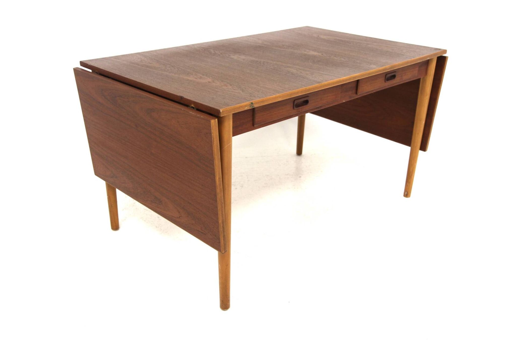 Scandinavian teak desk, Hugo Troeds, Bjärnum, Sweden, 1950