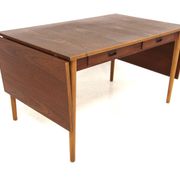 Scandinavian teak desk, Hugo Troeds, Bjärnum, Sweden, 1950
