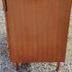Vintage chest of drawers from the 50s/60s in golden mahogany 4 drawers feet bobbin
