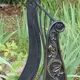 rare Napoleon III cast iron and wrought iron sofa bed, 19th century