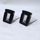 Pair of plexiglass hooks 70s