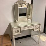 Dressing table mirror triptych debut XXth style Louis XVI