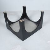 Heinz LILIENTHAL (1927-2006), coffee table, wood, engraved plaque, 1970s