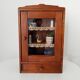 Old bathroom cabinet from the 40s in solid oak