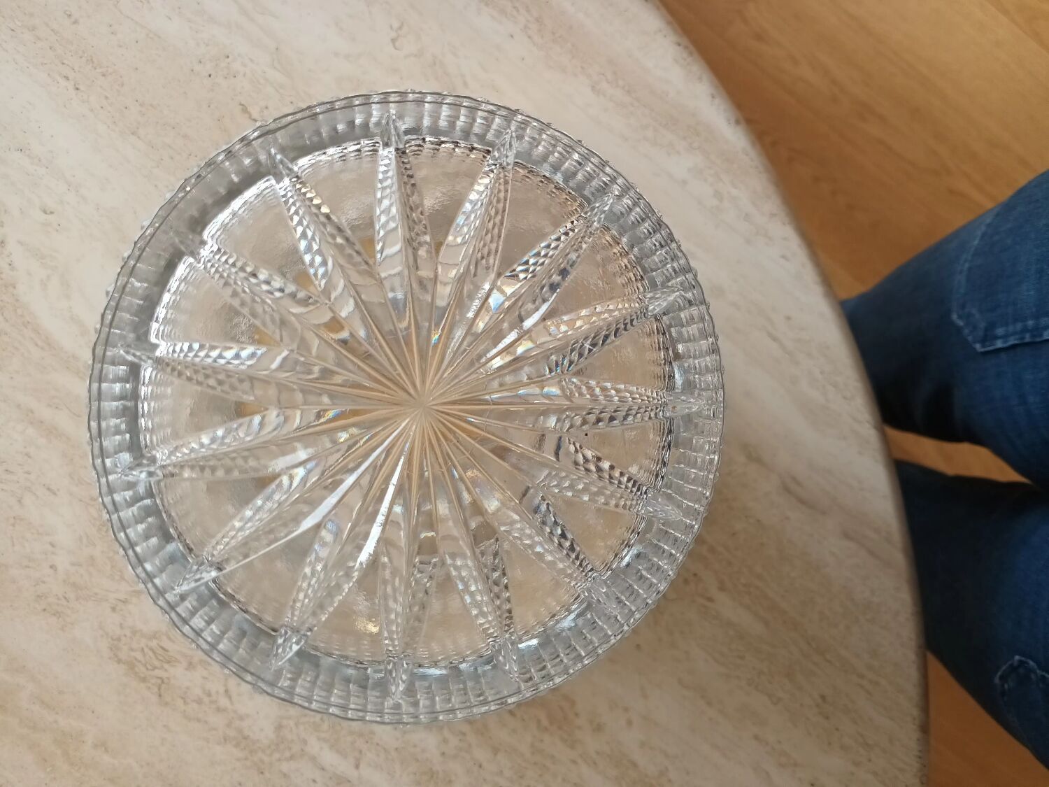 Cut crystal champagne bucket