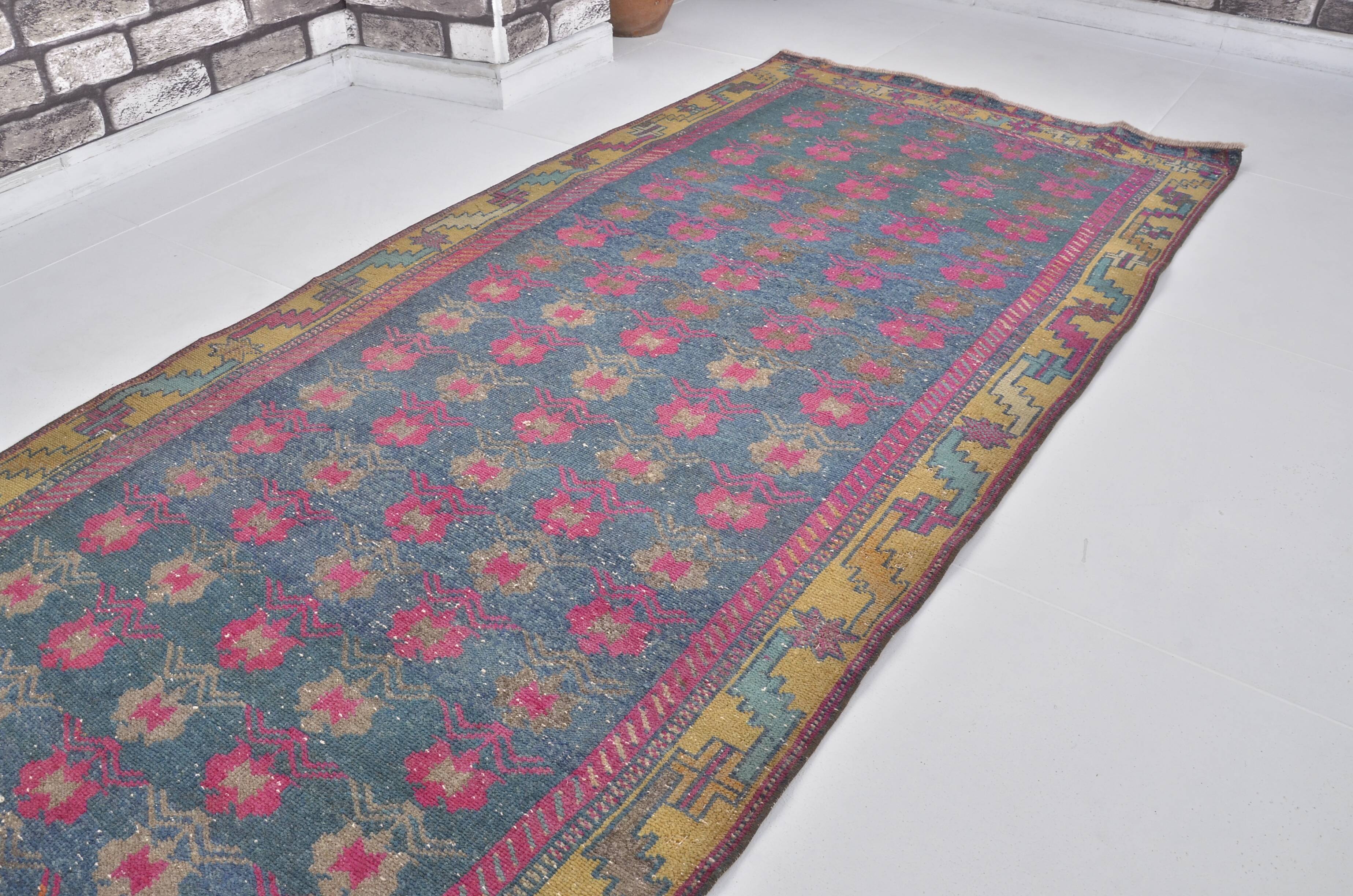 Geometric Design Oushak Runner Rug sku 2540