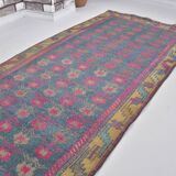Geometric Design Oushak Runner Rug sku 2540
