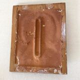 70s relief ceramic tile