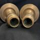 Pair of large 19th-century guilloché brass candlesticks - Louis XVI / Napoleon