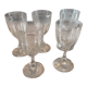 5  verres à eau, Cristal Saint Louis, model Massenet à cotes venitiennes