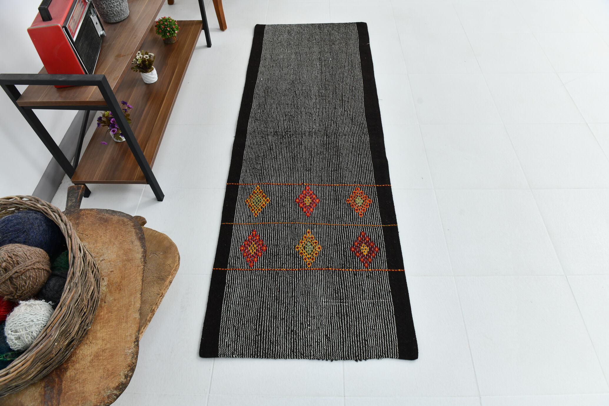 2x6 ethnic kilim runner rug 68x200cm