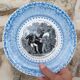 Talking plate Sarreguemines