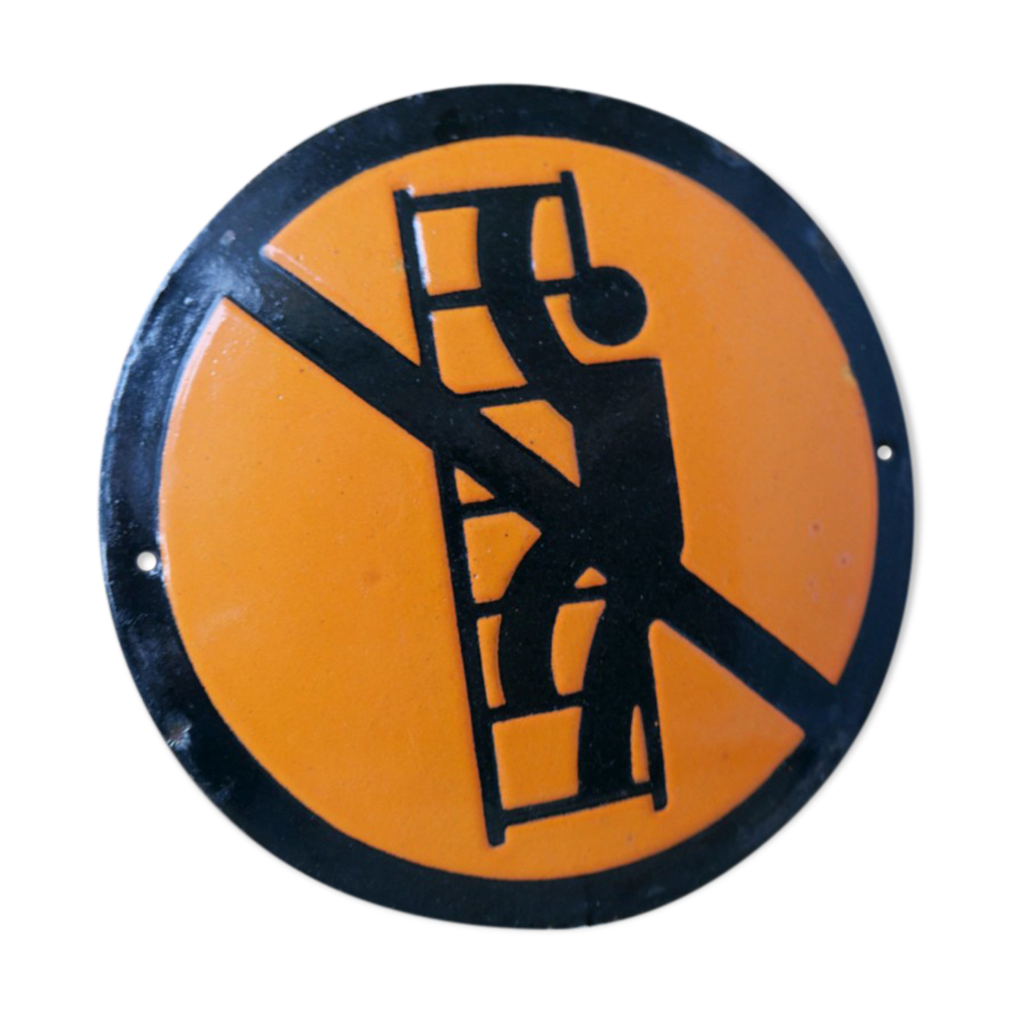 Russian factory enamelled plate