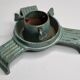 Old industrial style Christmas tree stand, enameled cast iron, 25 cm