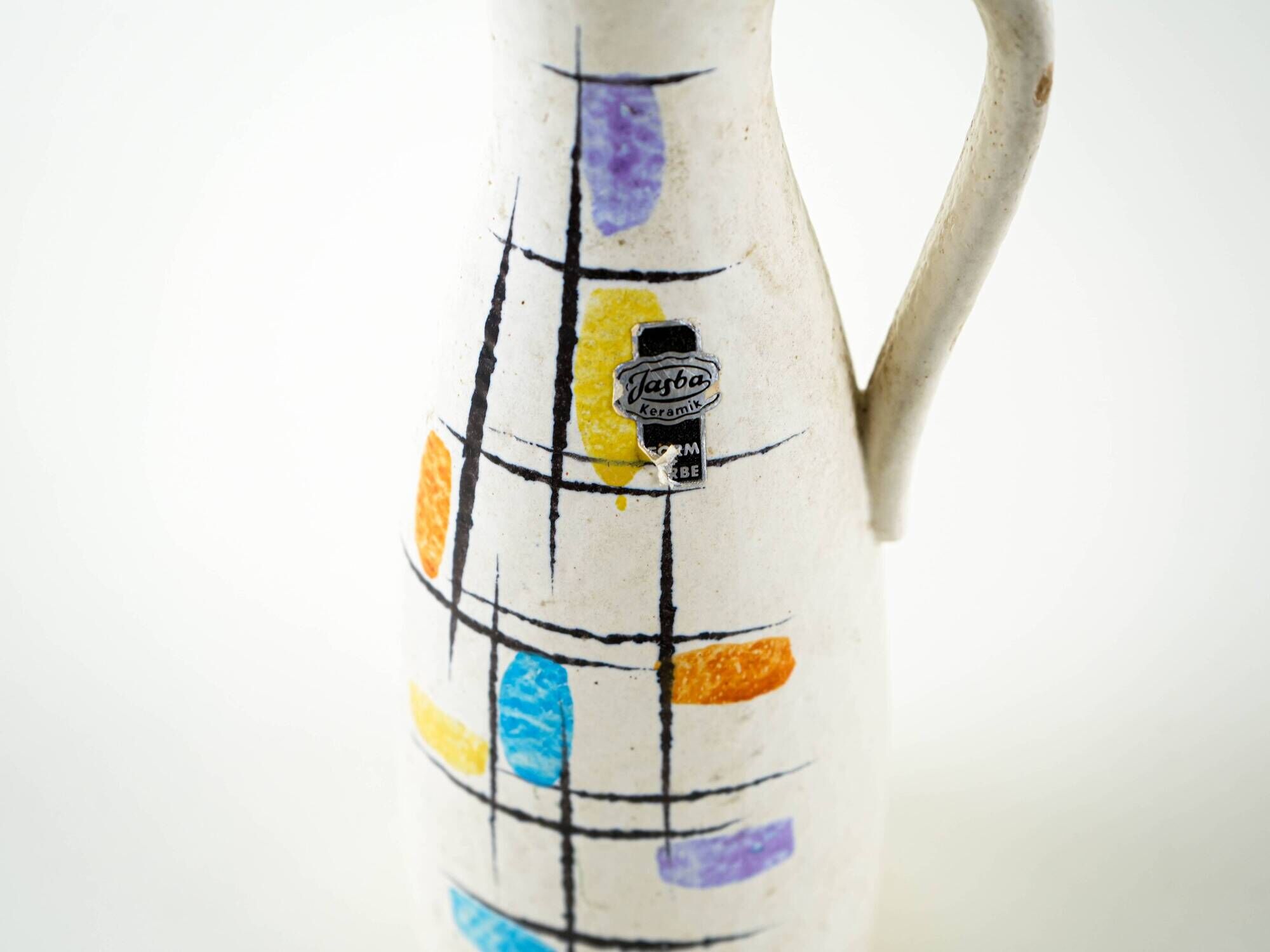 Ceramic jug, German design, 1960s, manufactured by Jasba