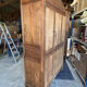 Norman Cauchoise wardrobe in medium oak, carved from the 19th century with a gendarme hat top.