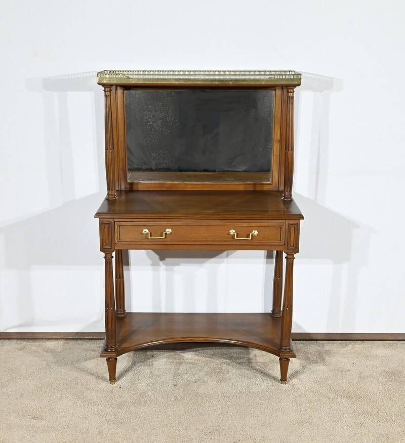 Cherrywood console table, Louis XVI style, late 19th century