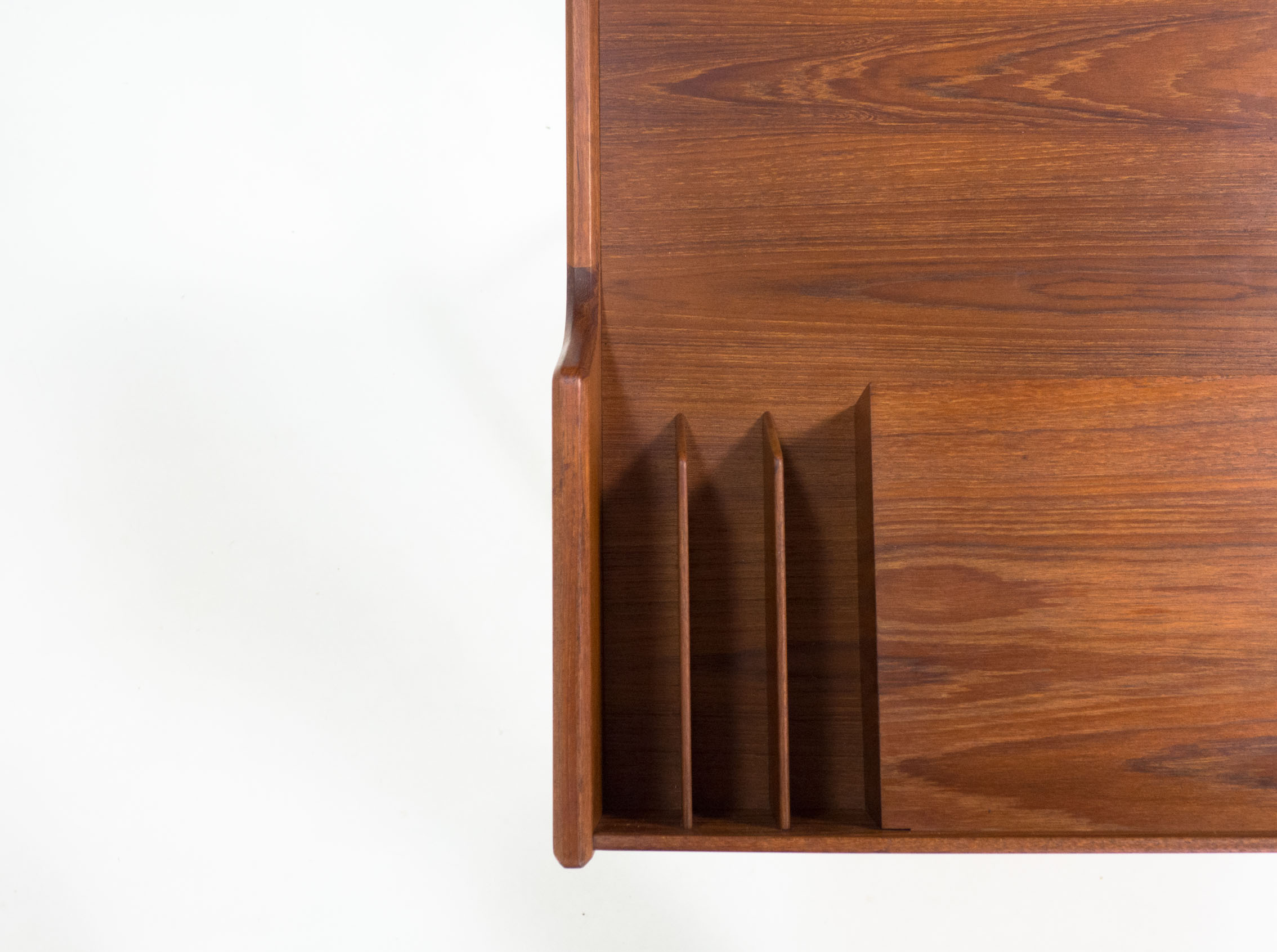 ‘model 56’ free standing teak desk by Arne Wahl Iversen for Vinde Møbelfabrik