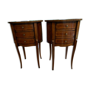 tables de chevet incrustées