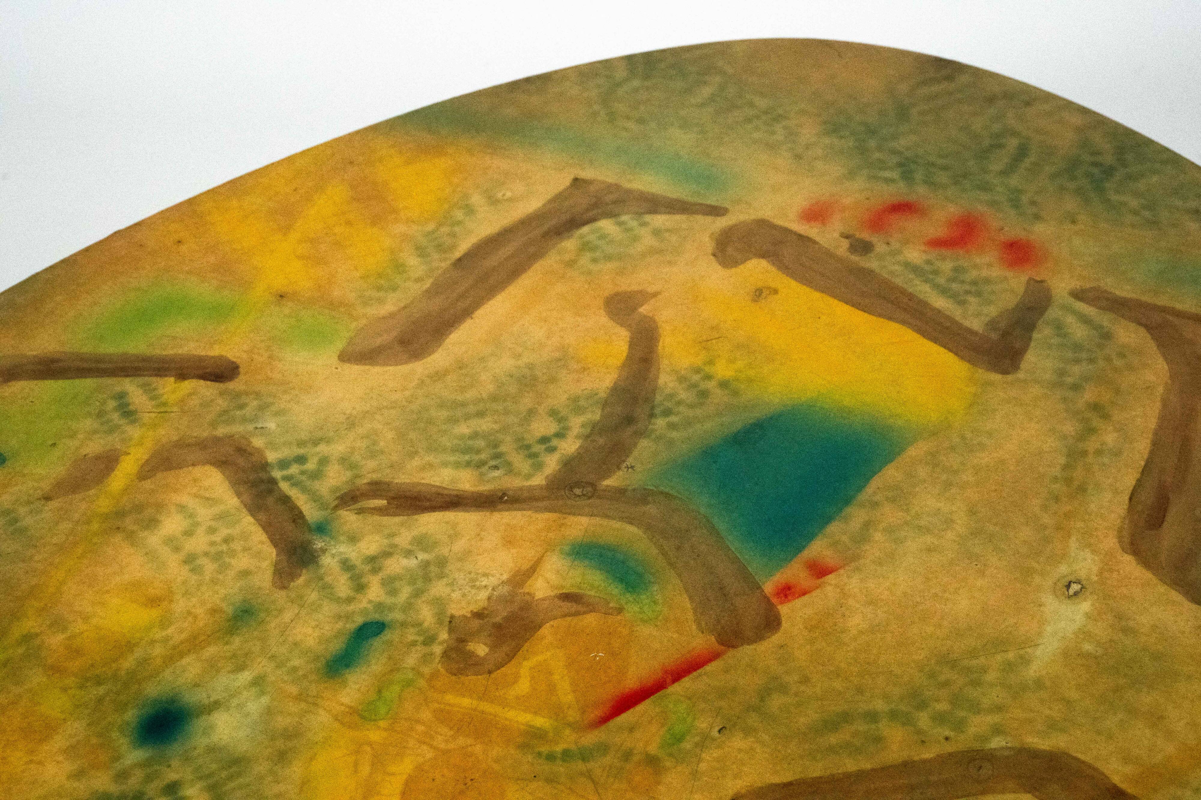 Italian Mid-Century Modern Tripod Coffee Table, 1950s