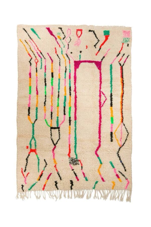 Tapis berbère azilal multicolore