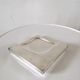 Silver metal ashtray Crédit local de France design 70s