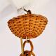 Vintage rattan suspension cage, 1950s