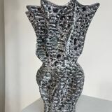 Large fat lava style vase