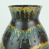 mid century vase dumler & breiden vase model 122/30 with rare colorful patt