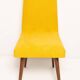 Mustard yellow wool chair from the 20th century, Rajmund Hałas, Europe, 1960s