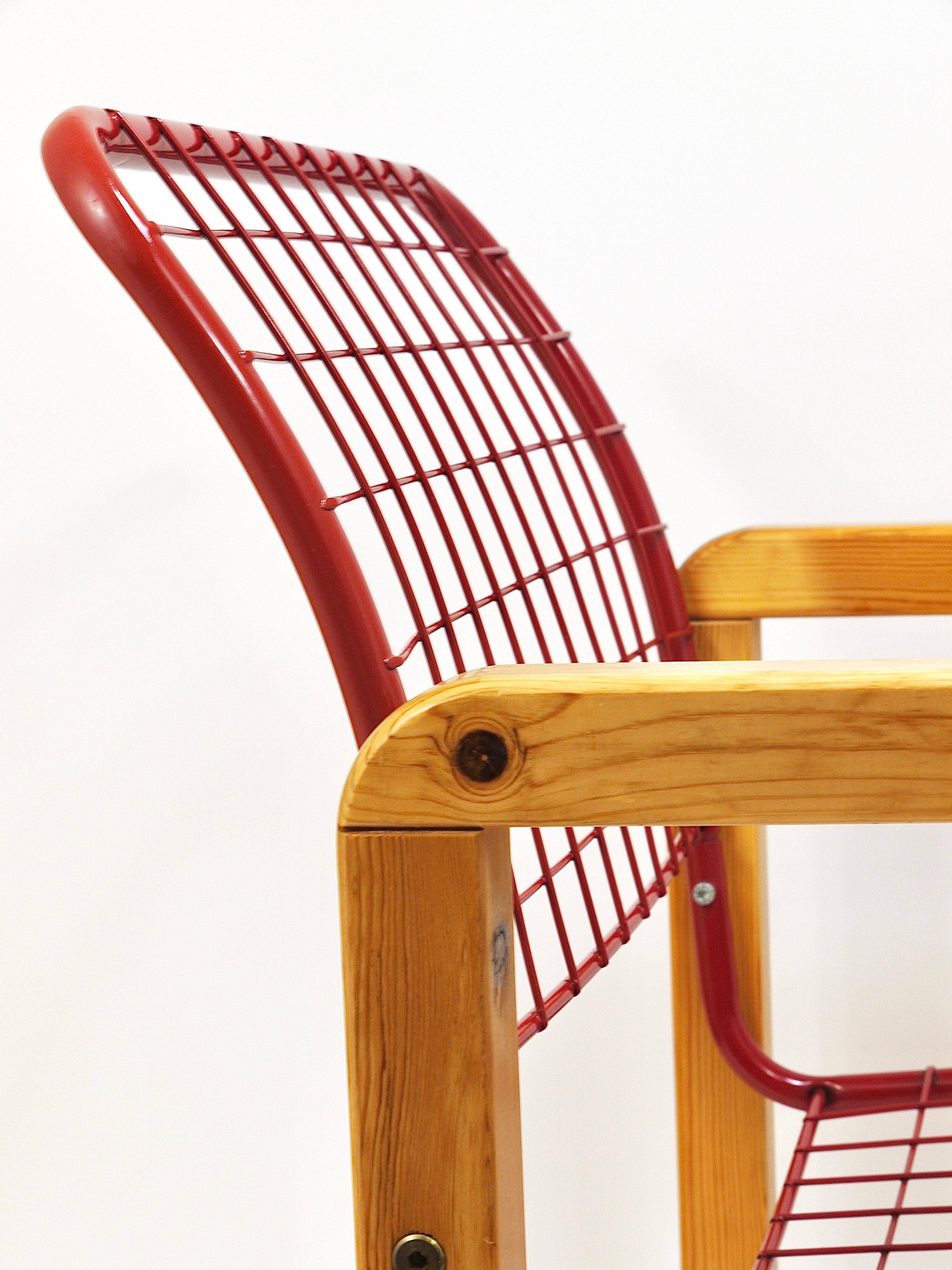 Postmodern Wire Lounge Chair Sälen, Knut & Marianne Hagberg, Ikea, 1982